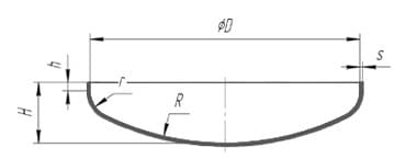 Торосферическое днище тип А